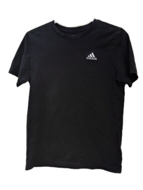 adidas Black Short Sleeve Logo Tee